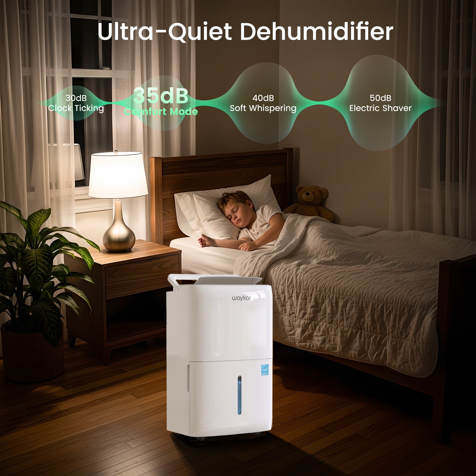 80\u002F120\u002F150 Pints Basement Dehumidifier with Drain Hose, for Room Space Up to 7000 Sq.Ft.