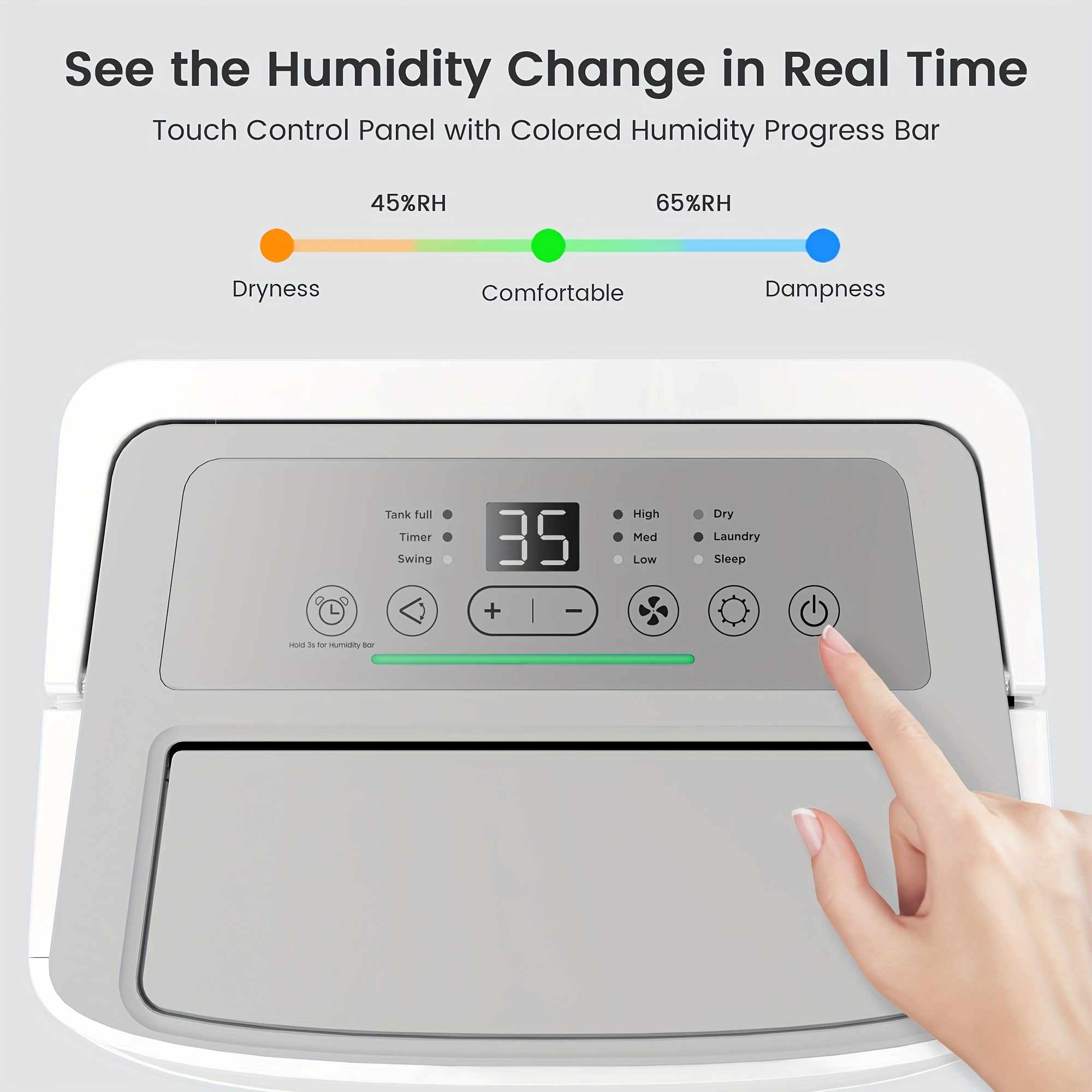 80\u002F120\u002F150 Pints Basement Dehumidifier with Drain Hose, for Room Space Up to 7000 Sq.Ft.