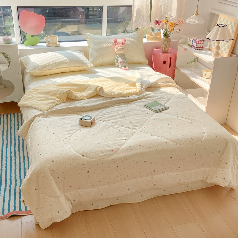 1\u002F3pcs Small Fresh Rural Style Thin Blanket | Polyester Fiber, Machine Washable, Versatile All Season, Ideal for Bedroom, Dorm, Camping