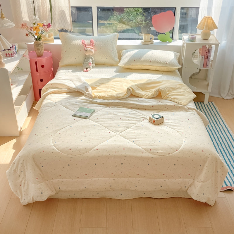 1\u002F3pcs Small Fresh Rural Style Thin Blanket | Polyester Fiber, Machine Washable, Versatile All Season, Ideal for Bedroom, Dorm, Camping