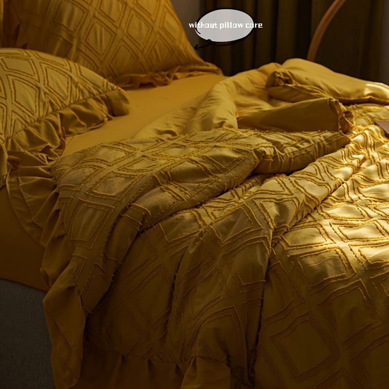 The Waffle-Patterned Summer bedding Includes One Summer Quilt And Two Pillowcases (Pillow Inserts Not Included)