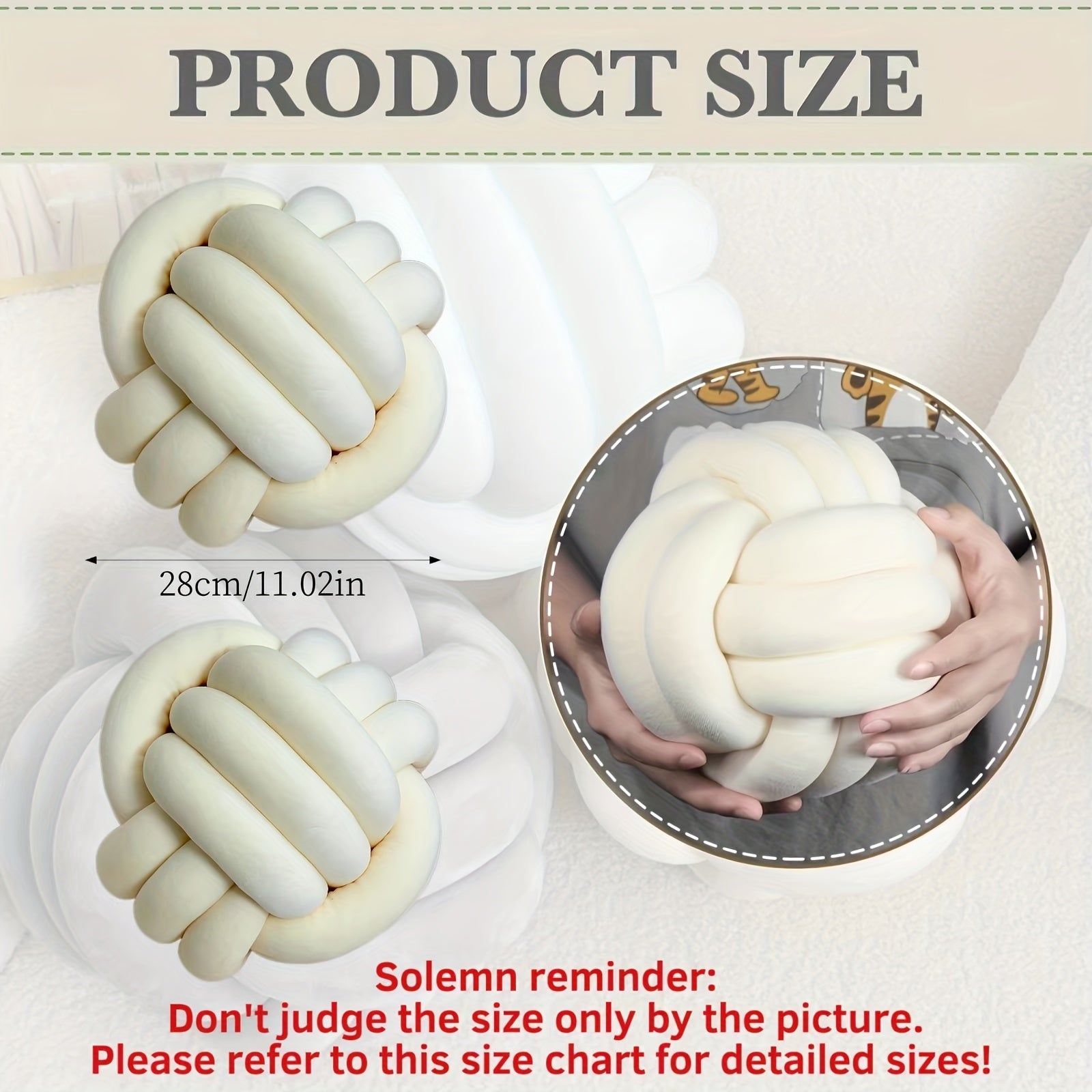 2pcs Round Knotted Throw Pillows - Plush Geometric Pattern Relax Cushions, Machine Washable Soft Decorative Pillows for Bed Sofa Bedroom Decor, All-Season Home Accents, Pillows for Couch, Minimalist Style, Seamless Stitching