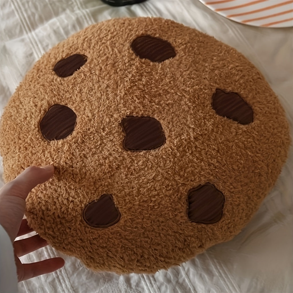Cookie-Shaped Pillow • Decorative Irregular Patterns Placed Randomly • Suitable for Chairs, Bedrooms, Or As a Nap Cushion