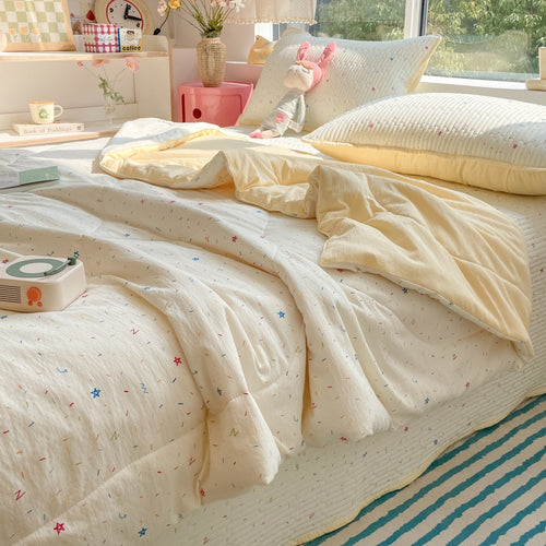 1\u002F3pcs Small Fresh Rural Style Thin Blanket | Polyester Fiber, Machine Washable, Versatile All Season, Ideal for Bedroom, Dorm, Camping