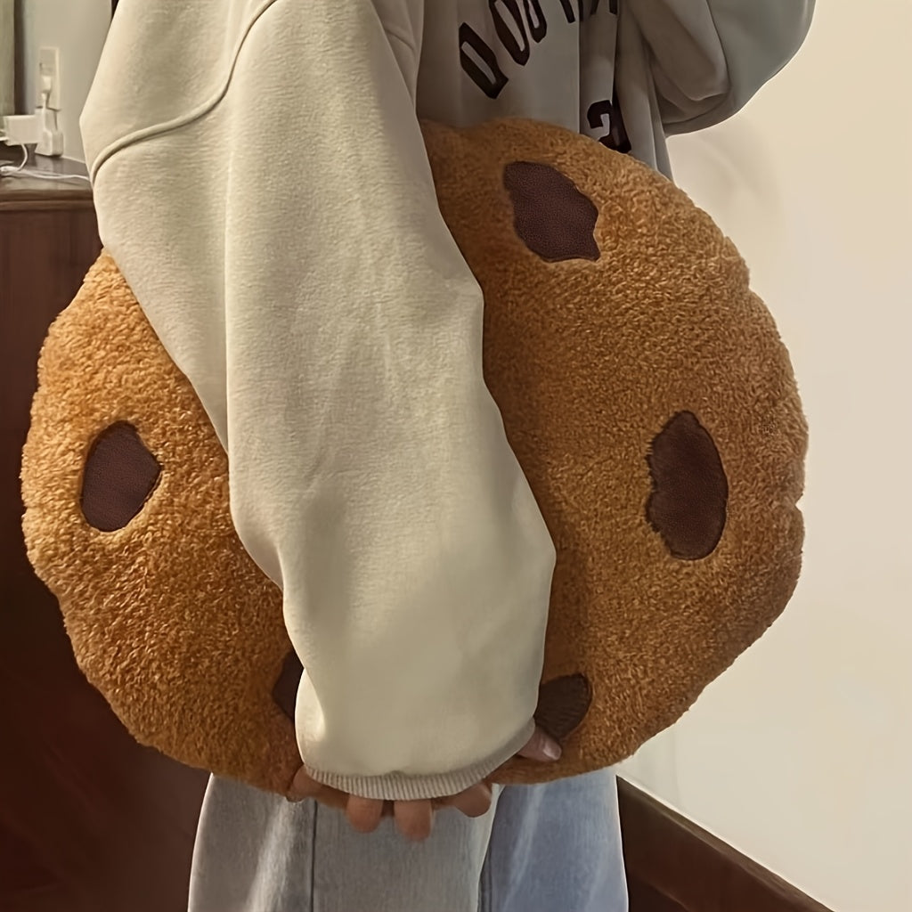 Cookie-Shaped Pillow • Decorative Irregular Patterns Placed Randomly • Suitable for Chairs, Bedrooms, Or As a Nap Cushion