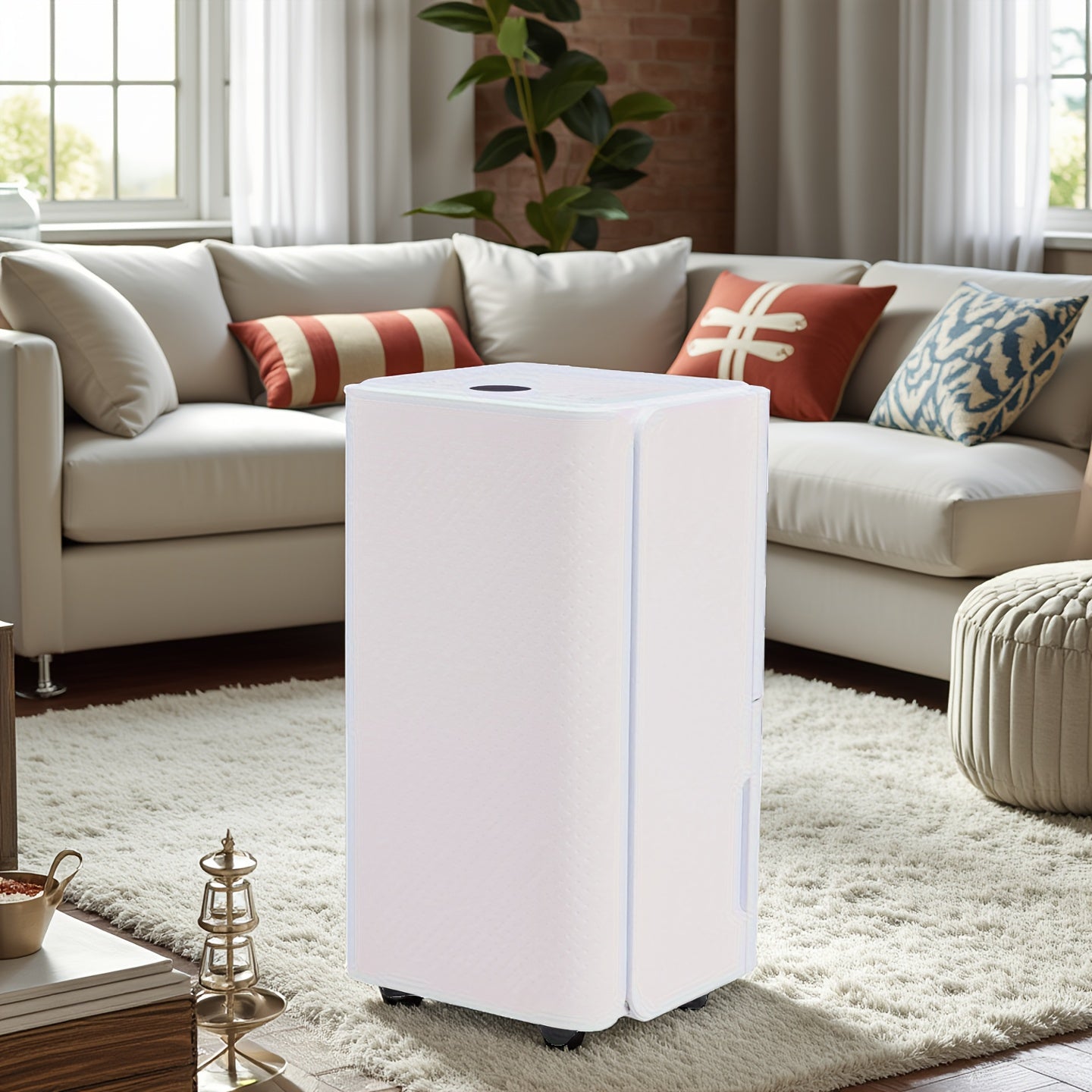 Dehumidifier, 68OZ (323 sq. ft)\u002F152OZ (1500 sq. ft)\u002F169OZ (1800 sq. ft) Water Tank, with Humidity Display, Auto Shut Off, Relaxing 7 Color Ambient Light, Quiet with Auto Swing, Ideal for Bedroom, Basement, Whole House