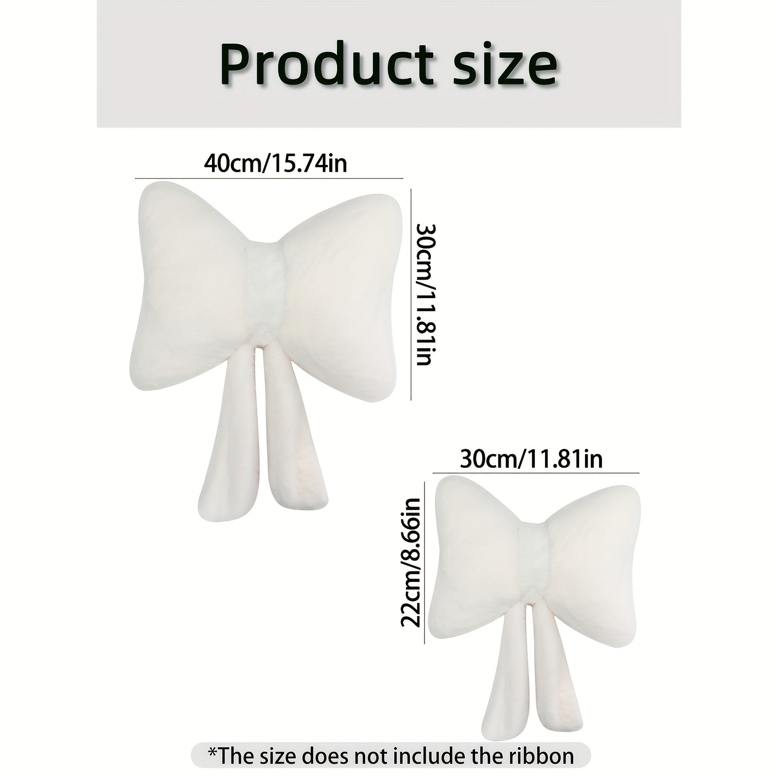 A Cute Bow Pillow - Soft, Hand Washable, Multi-Color Options Pink White and Black Perfect for Bedroom & Sofa Decorations Ideal Gift | Room Décor|Decoration Throw pillow Halloween Easter Christmas