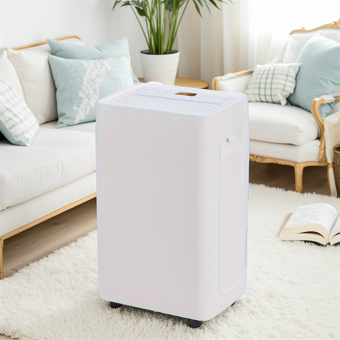 Dehumidifier, 68OZ (323 sq. ft)\u002F152OZ (1500 sq. ft)\u002F169OZ (1800 sq. ft) Water Tank, with Humidity Display, Auto Shut Off, Relaxing 7 Color Ambient Light, Quiet with Auto Swing, Ideal for Bedroom, Basement, Whole House