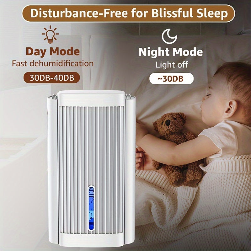 95 OZ Home Dehumidifier 95 OZ Dehumidifier for Home Use | Sleep Mode, 7-Color LED Lights | Suitable for Basements, Bedrooms, Bathrooms, RVs