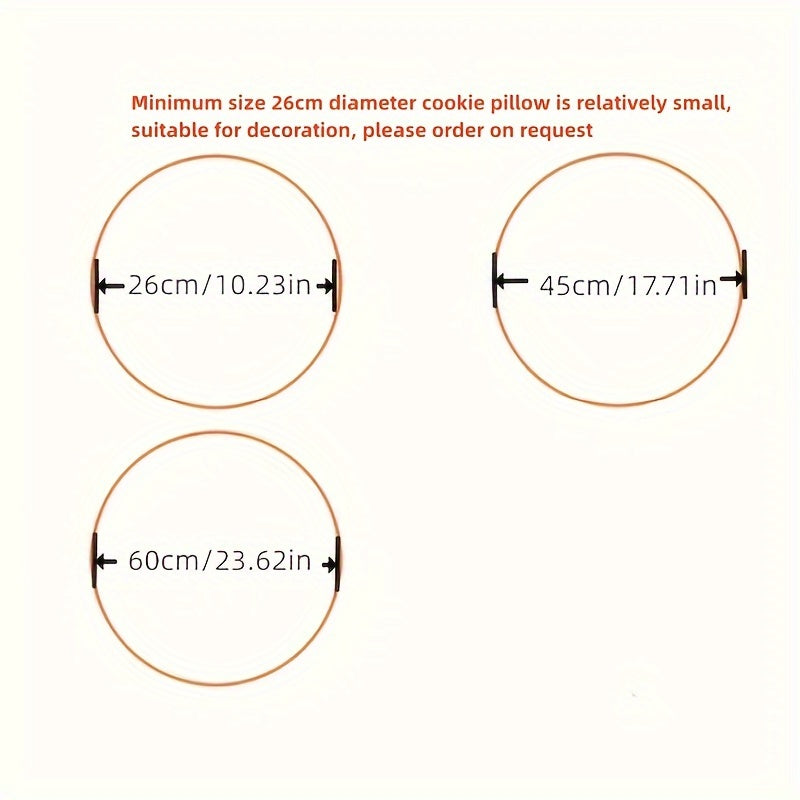 Cookie-Shaped Pillow • Decorative Irregular Patterns Placed Randomly • Suitable for Chairs, Bedrooms, Or As a Nap Cushion