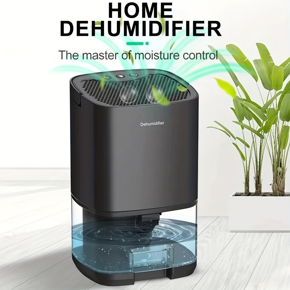 Portable Silent Dehumidifier | Effectively Removes Moisture, Seven Color Night Light, Compact Design, Suitable for Living Rooms, Bedrooms, Basements, 0.26-2.64gal Capacity, 110V-130V Power Supply
